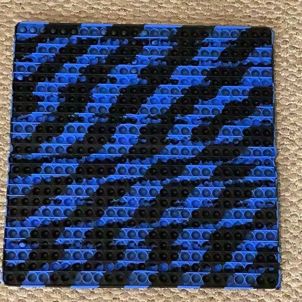 Oversized Popper Black and Blue Like New Condition